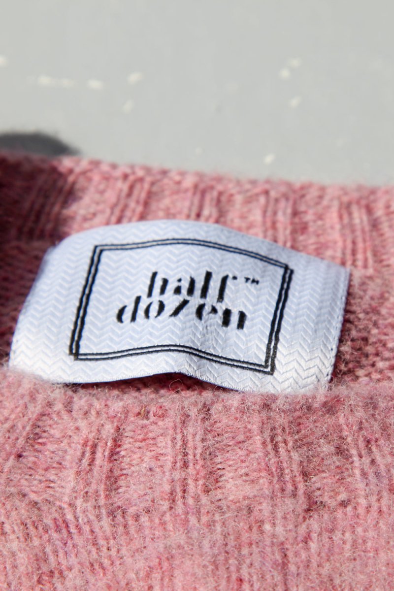 Half Dozen Super Soft Double Brushed Crew Neck (Heather Orchid) | Knitwear