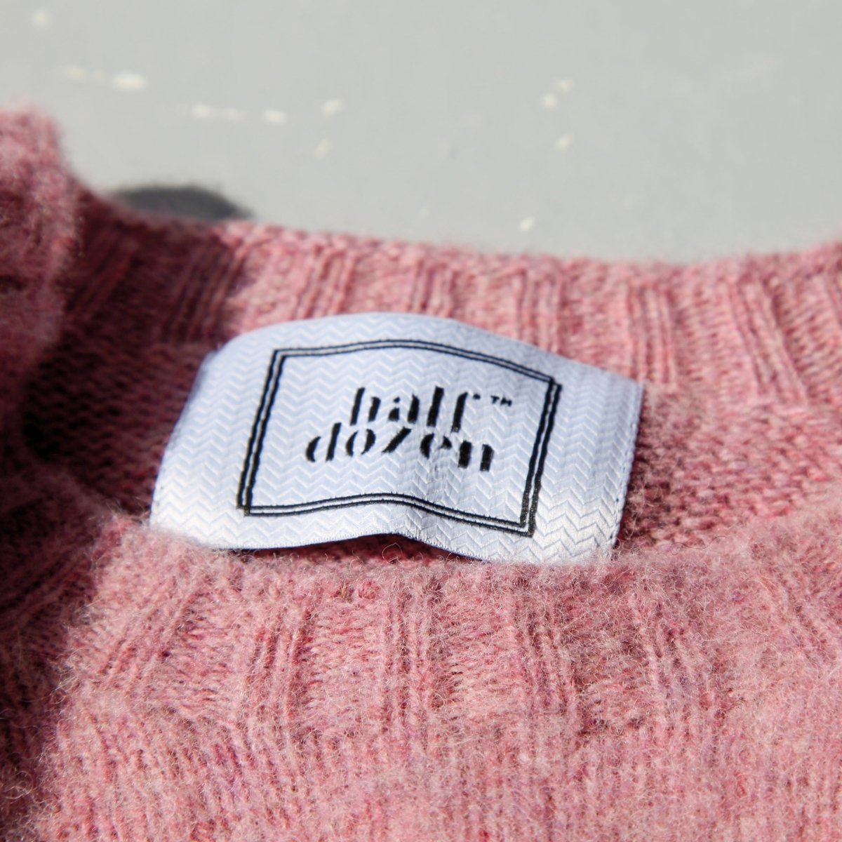 Half Dozen Super Soft Double Brushed Crew Neck (Heather Orchid) | Knitwear