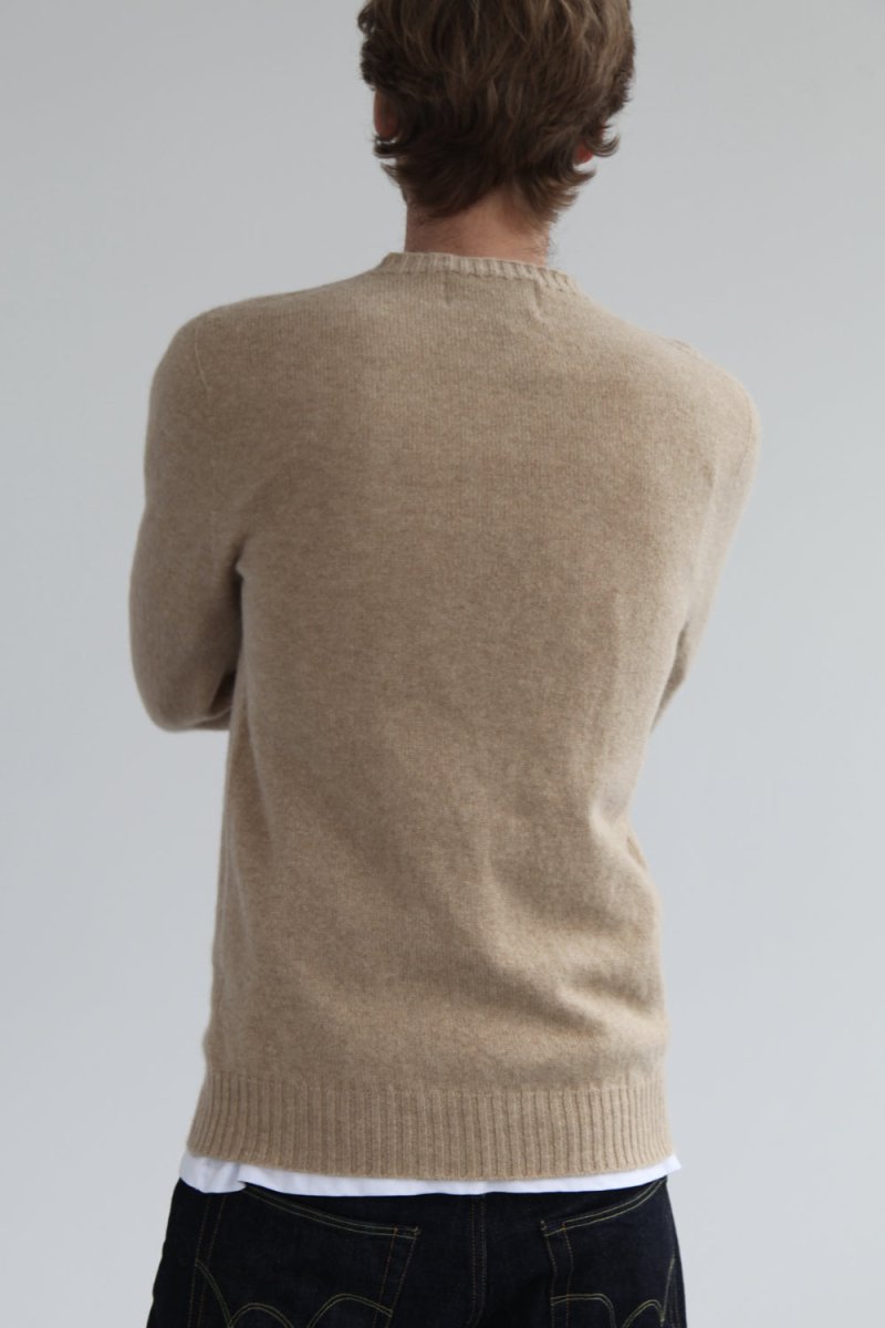 Half-Dozen Supersoft Wool & Baby Alpaca Crew (Niger Cream) | Knitwear