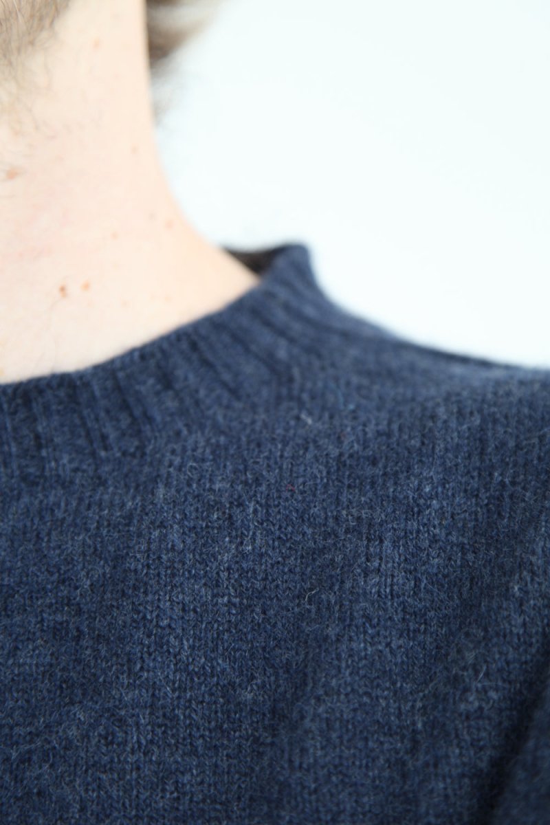 Half-Dozen Supersoft Wool &amp; Cashmere Crew (Bakjal Navy) | Knitwear