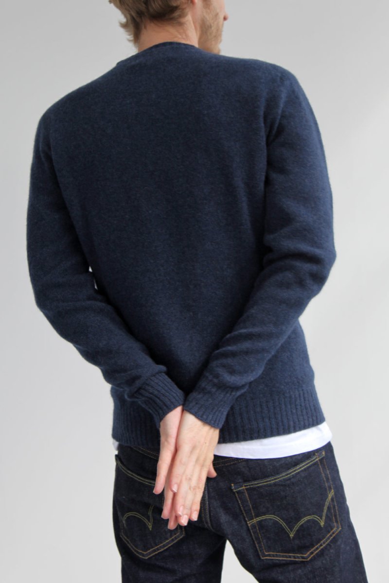 Half-Dozen Supersoft Wool &amp; Cashmere Crew (Bakjal Navy) | Knitwear