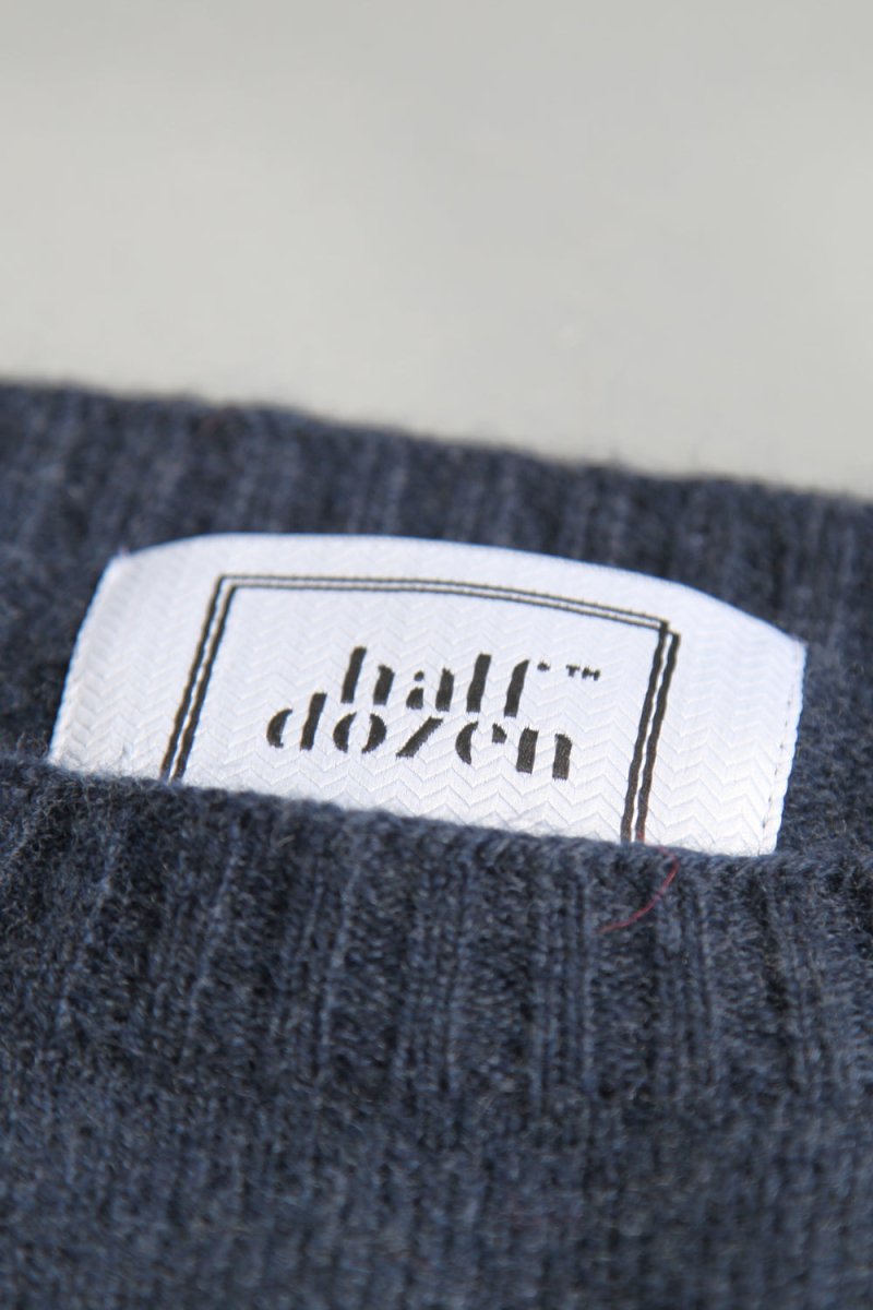 Half-Dozen Supersoft Wool &amp; Cashmere Crew (Bakjal Navy) | Knitwear