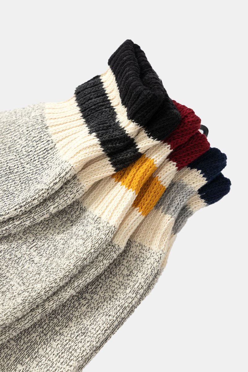 Healthknit 3 Pack Stripe Crew Socks (Grey Multi) | Socks