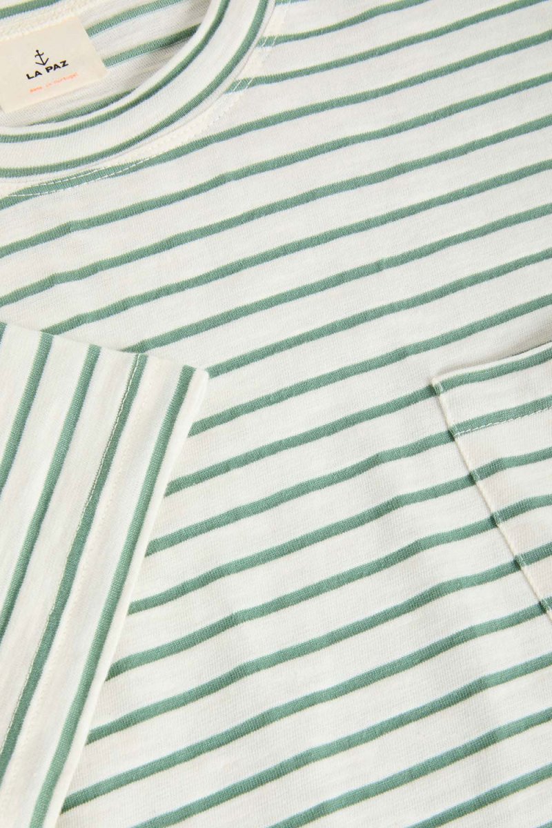 La Paz Guerreiro T-Shirt (Green Spray Stripes) | T-Shirts