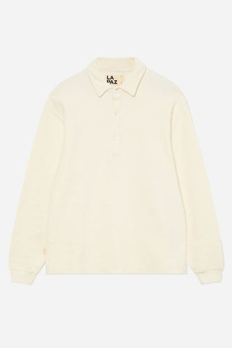 La Paz Mesquita Ribbed Polo Shirt (Off White) | Polo Shirts