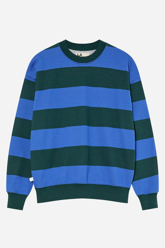 La Paz Paiva Striped Sweatshirt (Dark Green/Yves Blue) | Sweaters