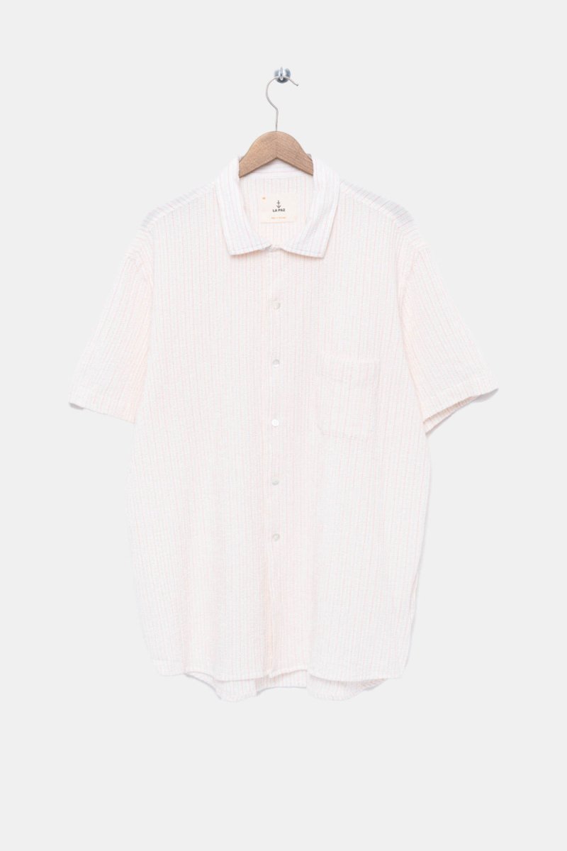 La Paz Silveira Panama Shirt (Spiced Coral/Safari Stripe) | Shirts