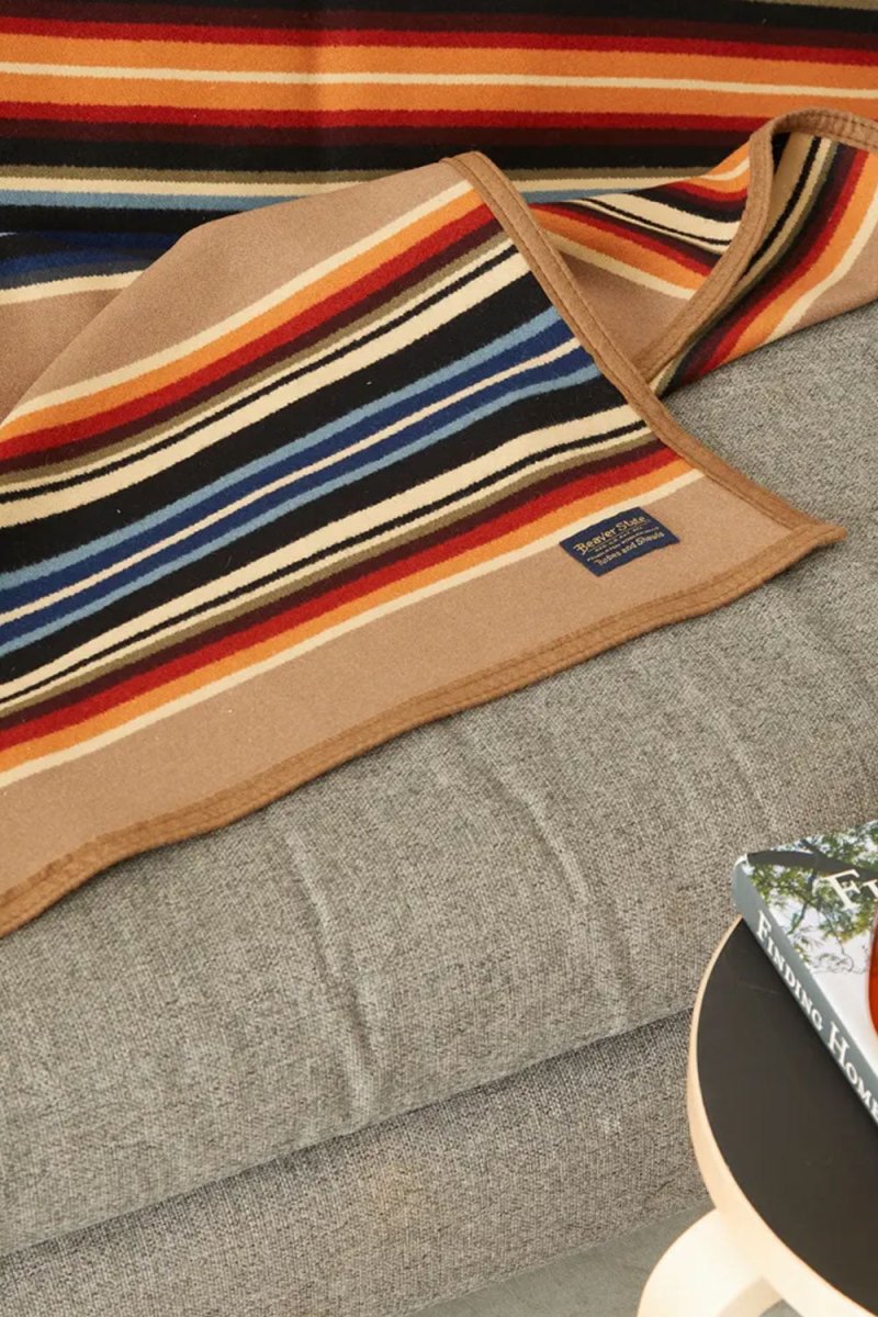 Pendleton Jacquard Serape Blanket (Grey Horse Khaki) | Homeware