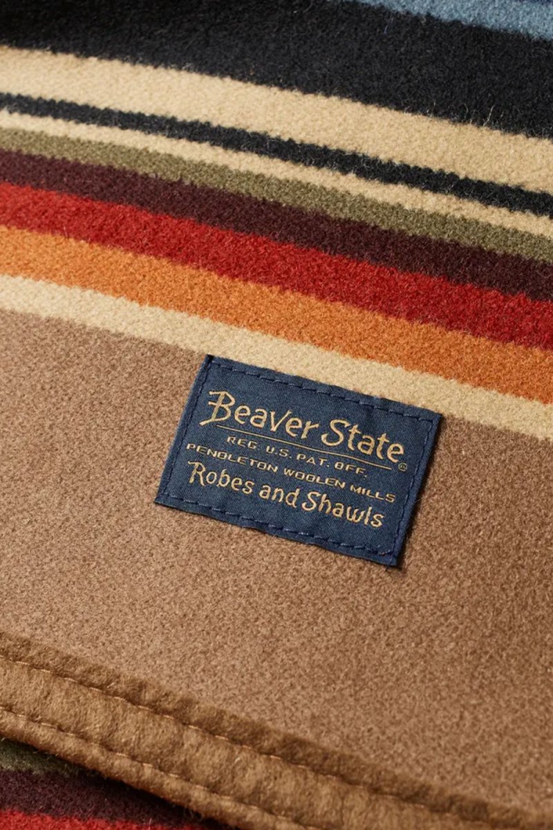 Pendleton Jacquard Serape Blanket (Grey Horse Khaki) | Homeware