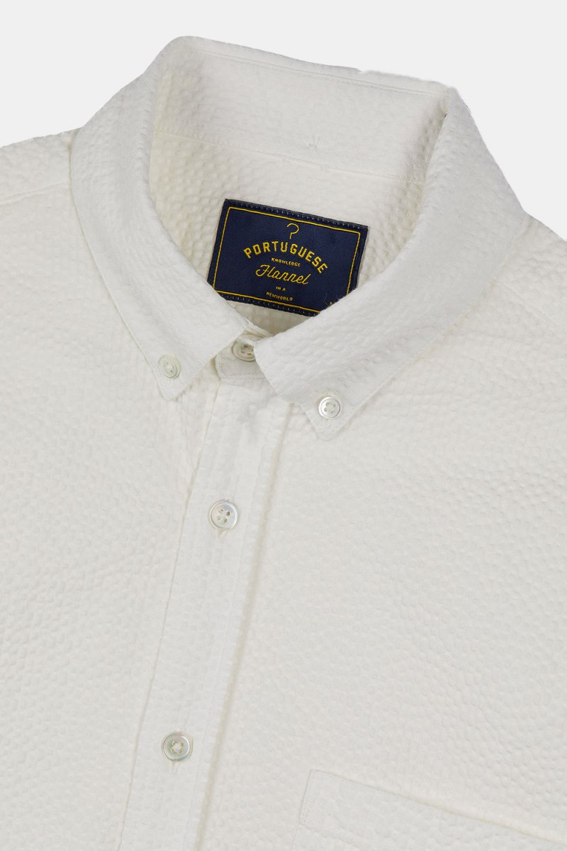 Portuguese Flannel Atlantico Shirt (White) | Shirts