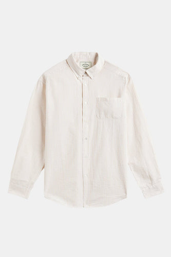 Portuguese Flannel Atlantico Stripe Shirt (Sand) | Shirts