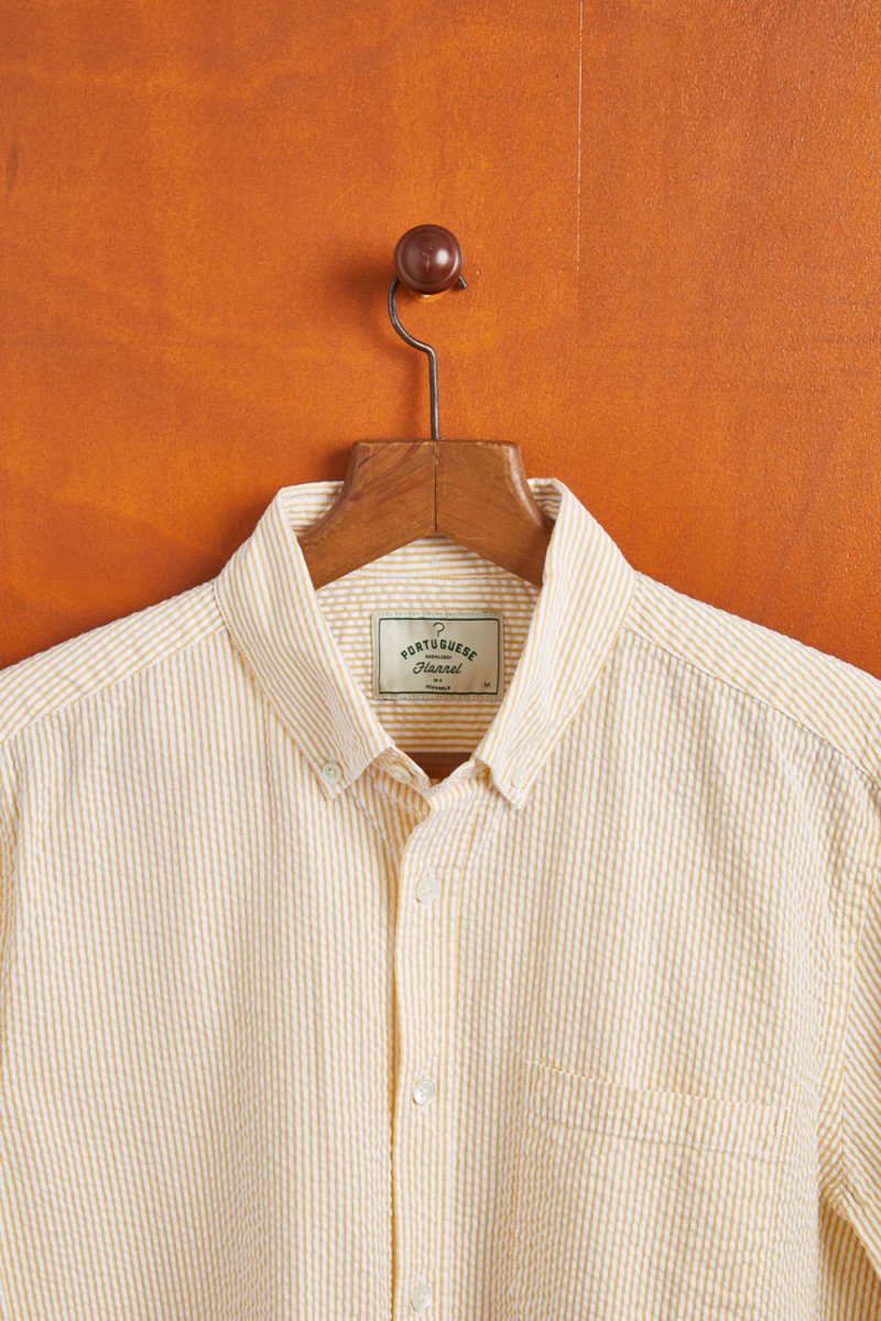Portuguese Flannel Atlantico Stripe Shirt (Yellow) | Shirts