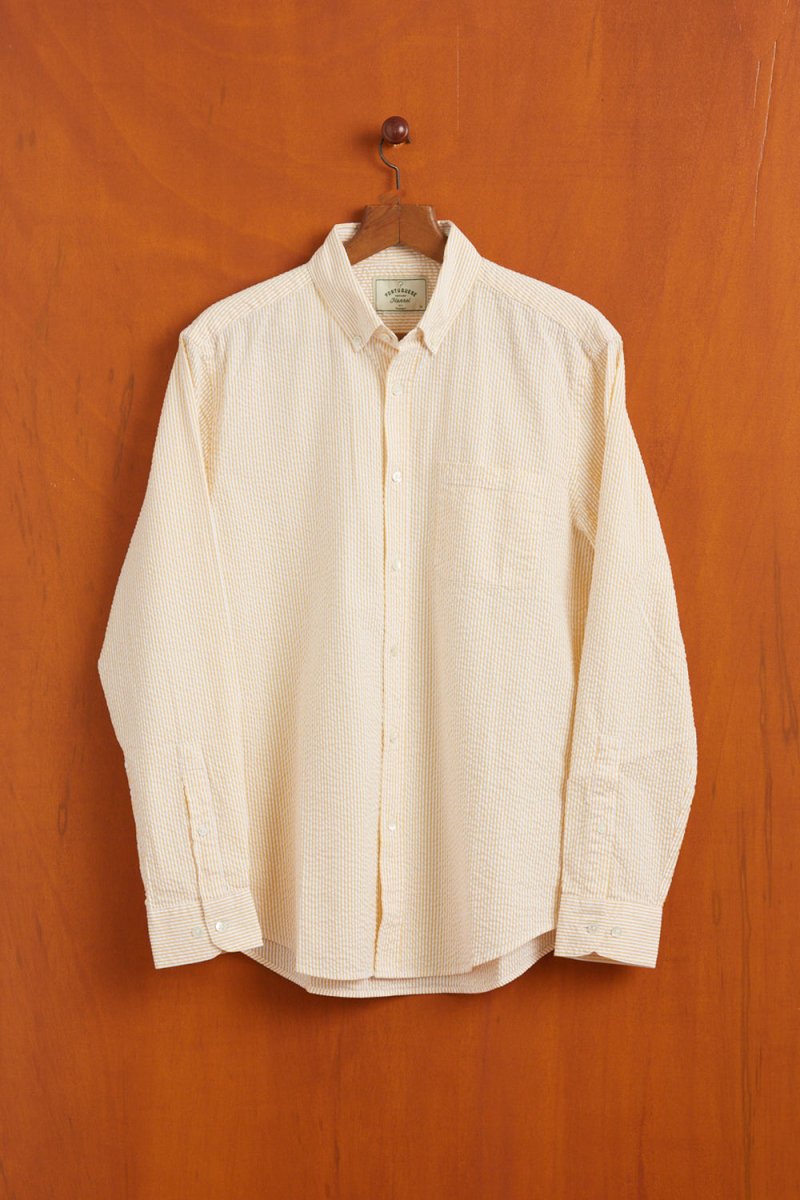 Portuguese Flannel Atlantico Stripe Shirt (Yellow) | Shirts