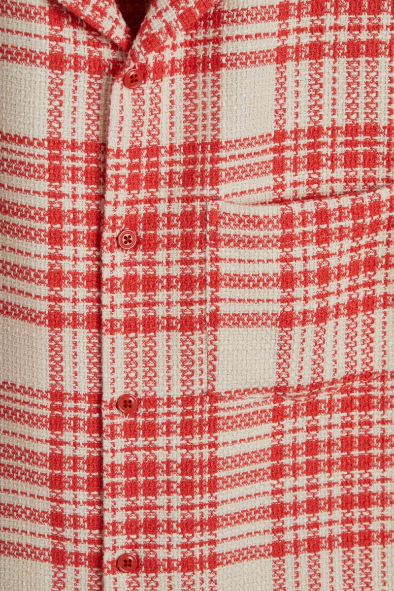Portuguese Flannel Garden Plaid Shirt (Red) | Shirts