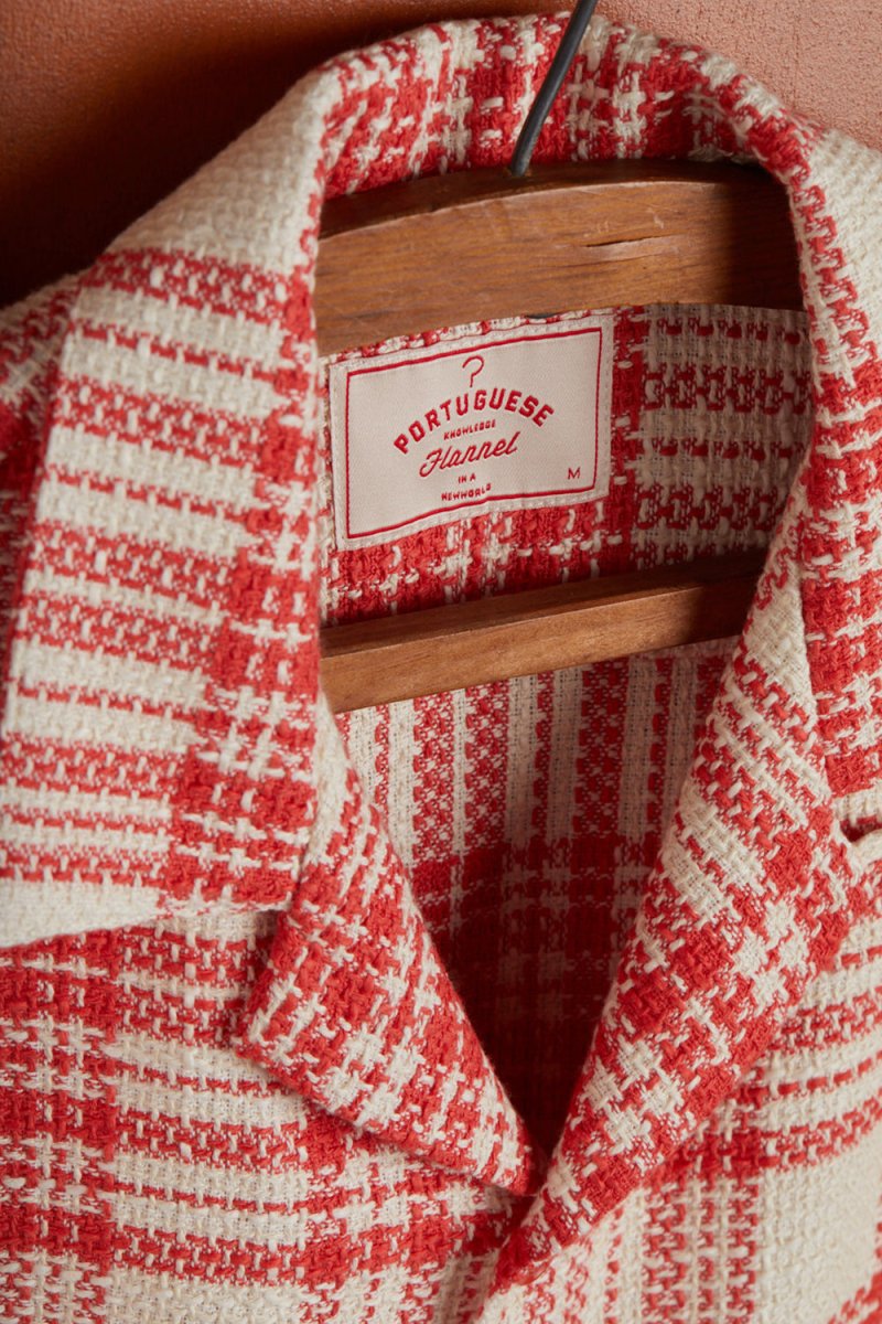 Portuguese Flannel Garden Plaid Shirt (Red) | Shirts