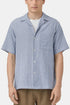 Portuguese Flannel Jacquard Chambray Shirt (Blue) | Shirts