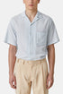 Portuguese Flannel Jacquard Chambray Shirt (Light Blue) | Shirts