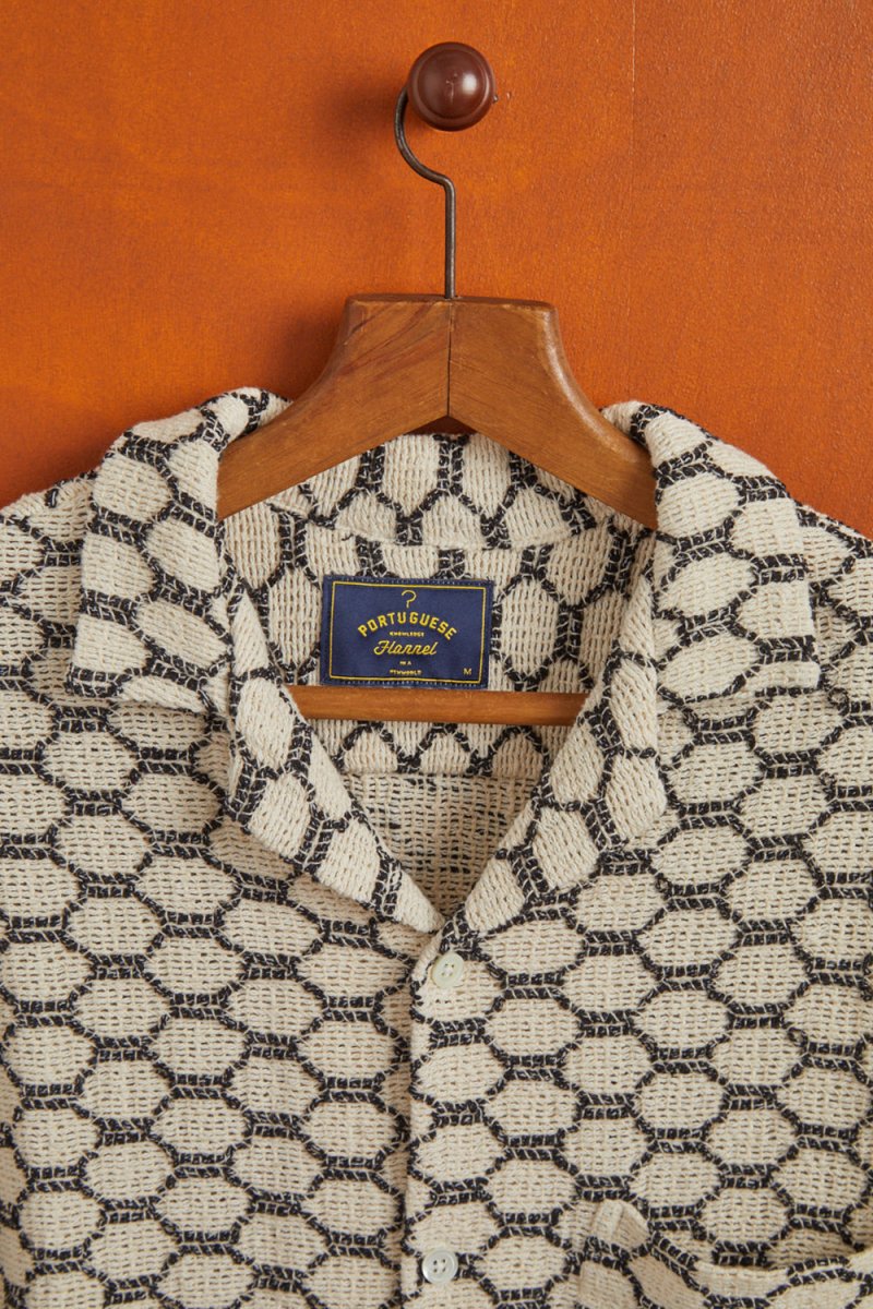 Portuguese Flannel Net Shirt (Black) | Shirts