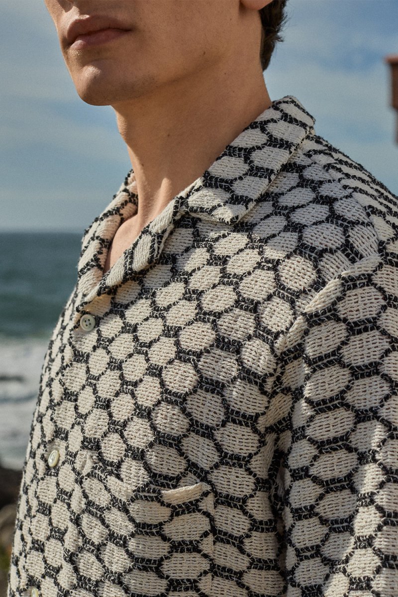 Portuguese Flannel Net Shirt (Black) | Shirts