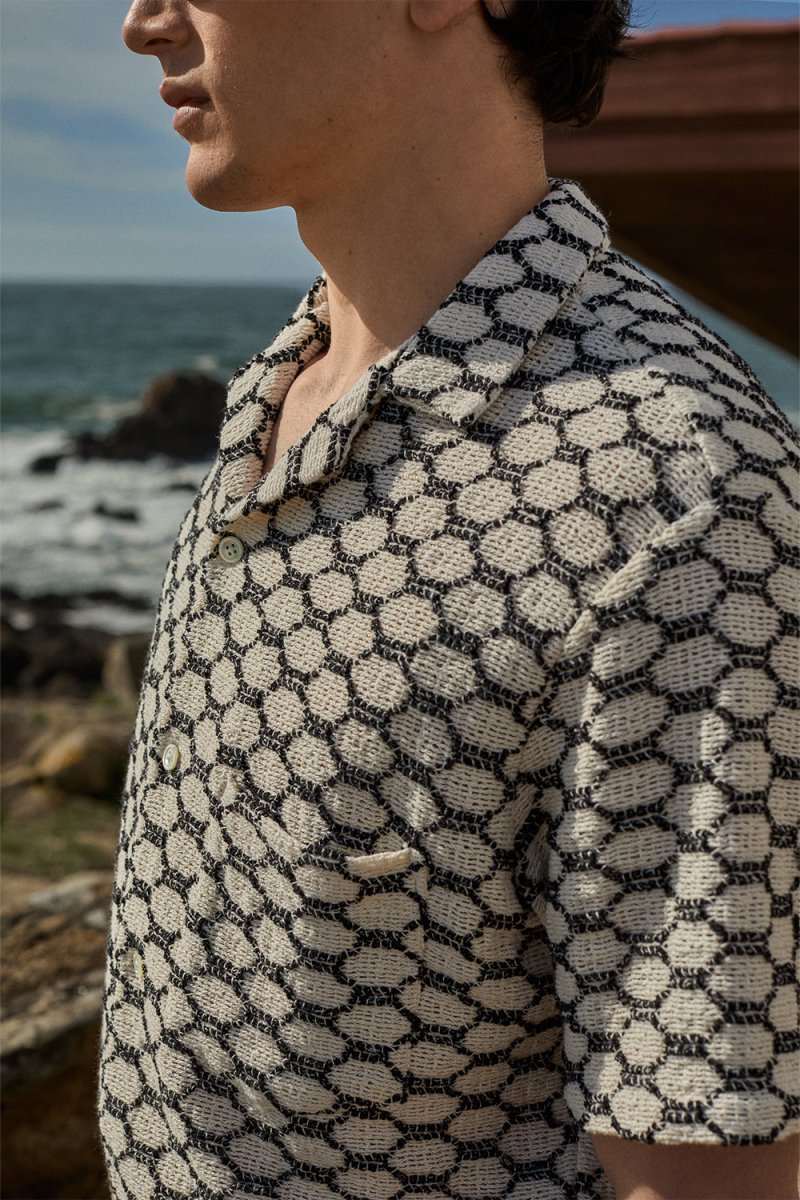 Portuguese Flannel Net Shirt (Black) | Shirts