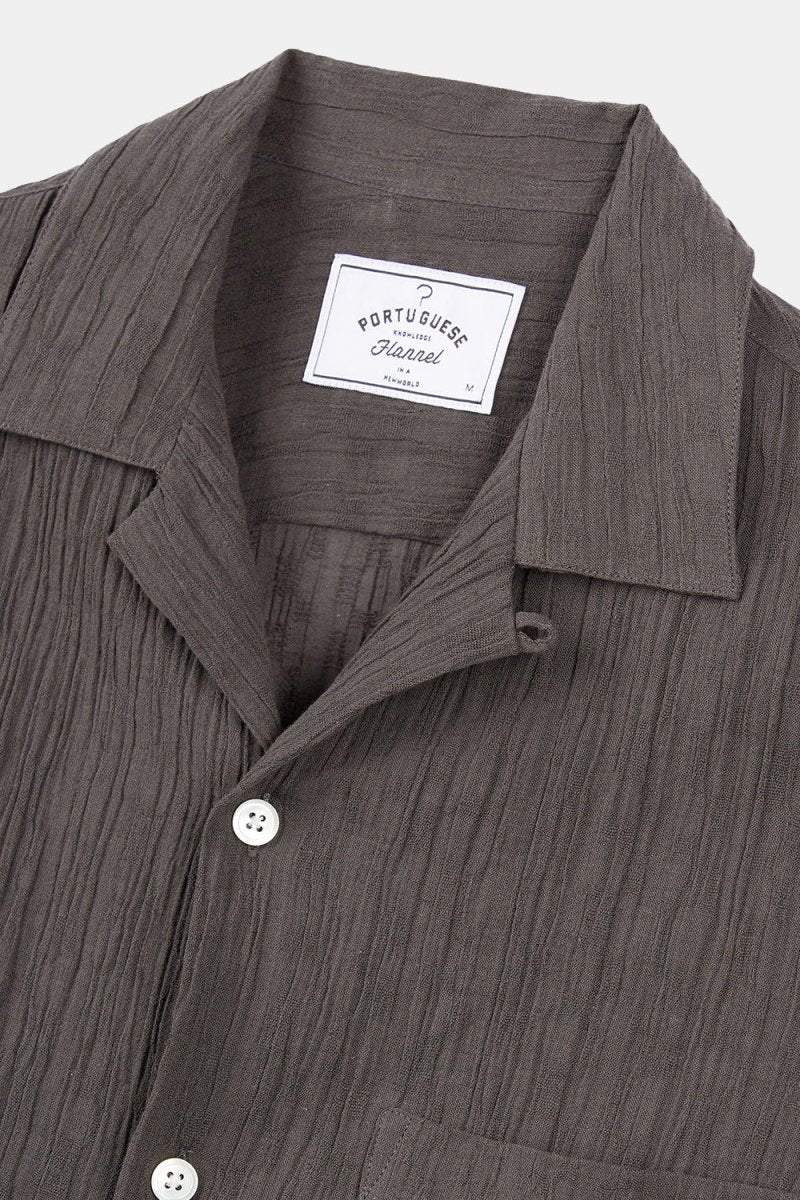 Portuguese Flannel Nori Shirt (Dark Grey) | Shirts