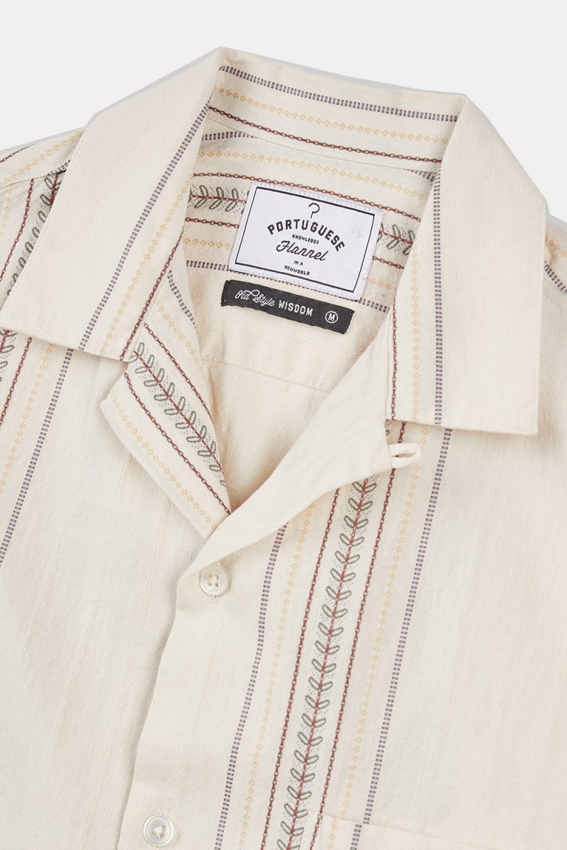 Portuguese Flannel Tapestry Shirt (Ecru) | Shirts