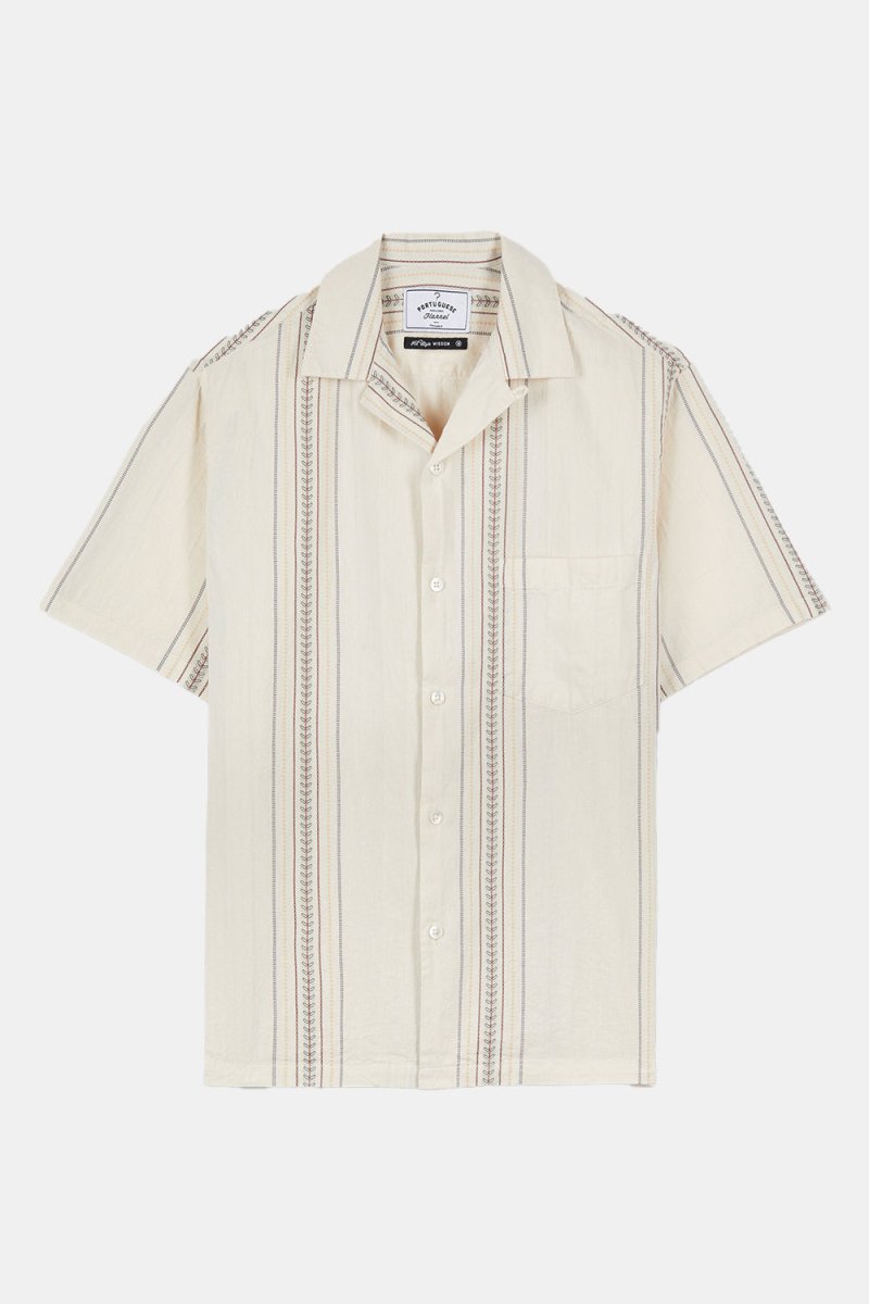 Portuguese Flannel Tapestry Shirt (Ecru) | Shirts
