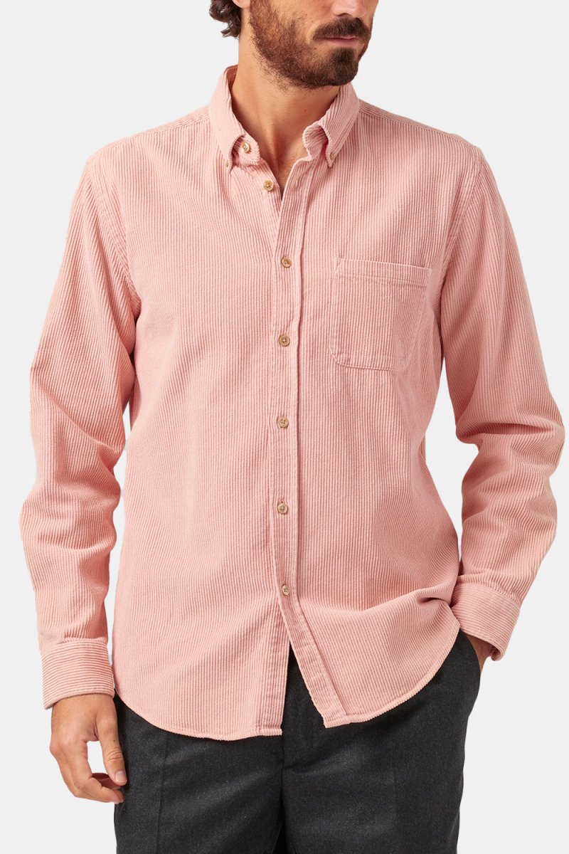 Portuguese Flannel Thick Lobo Cotton-Corduroy Shirt (Old Rose Pink) | Shirts