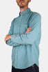 Portuguese Flannel Thick Lobo Cotton-Corduroy Shirt (Turquoise) | Shirts