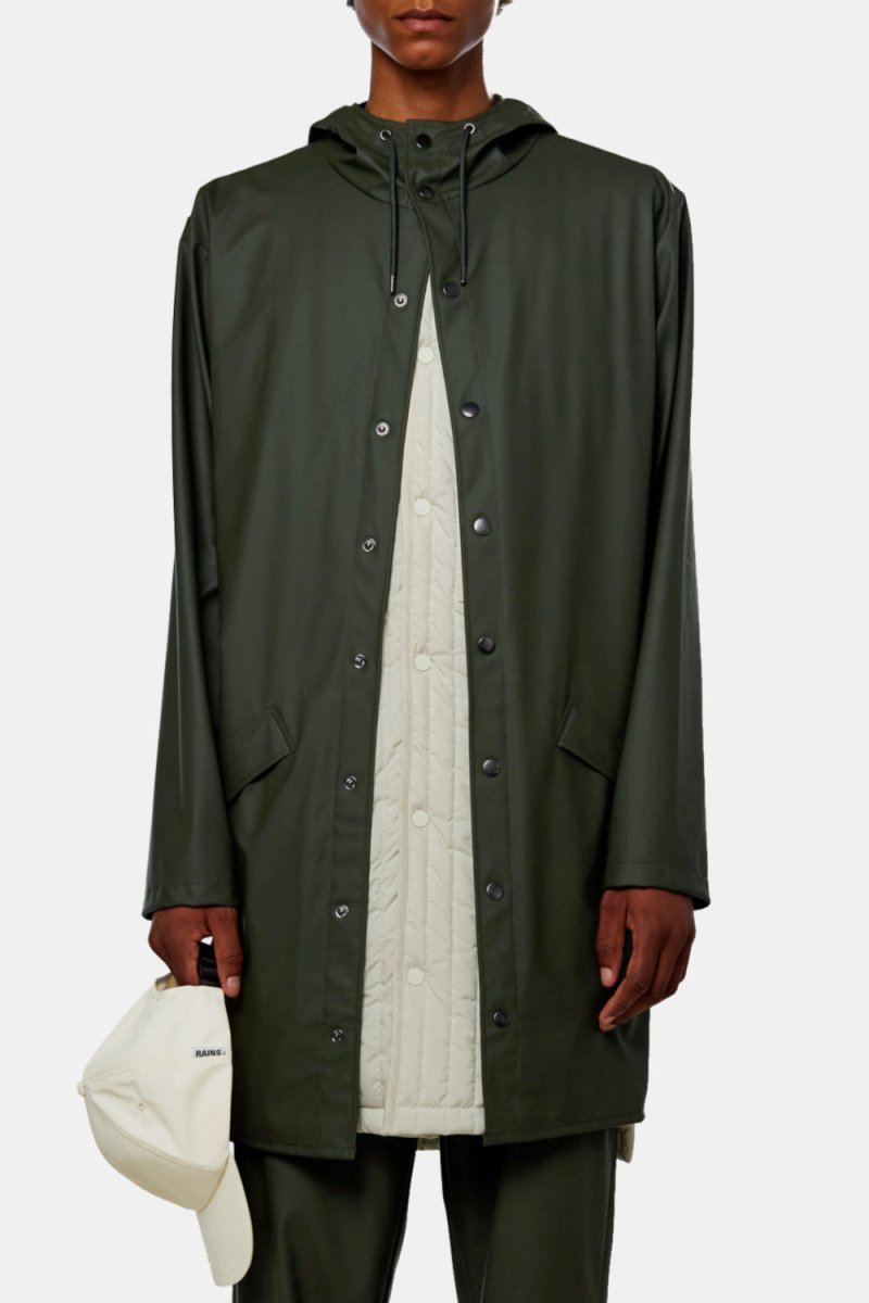 Rains Long Jacket (Green) | Jackets