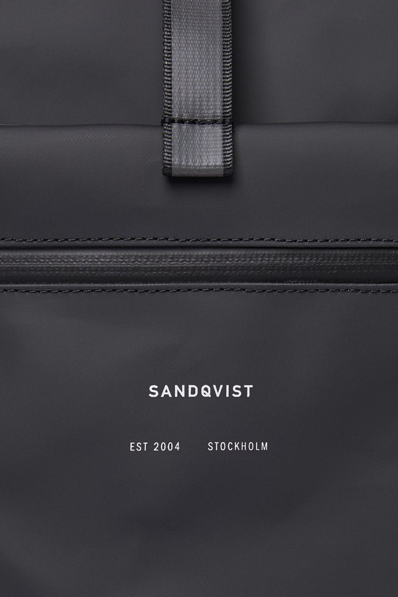 Sandqvist Ruben 2.0 Water-Resistant Rolltop Backpack (Black) | Bags