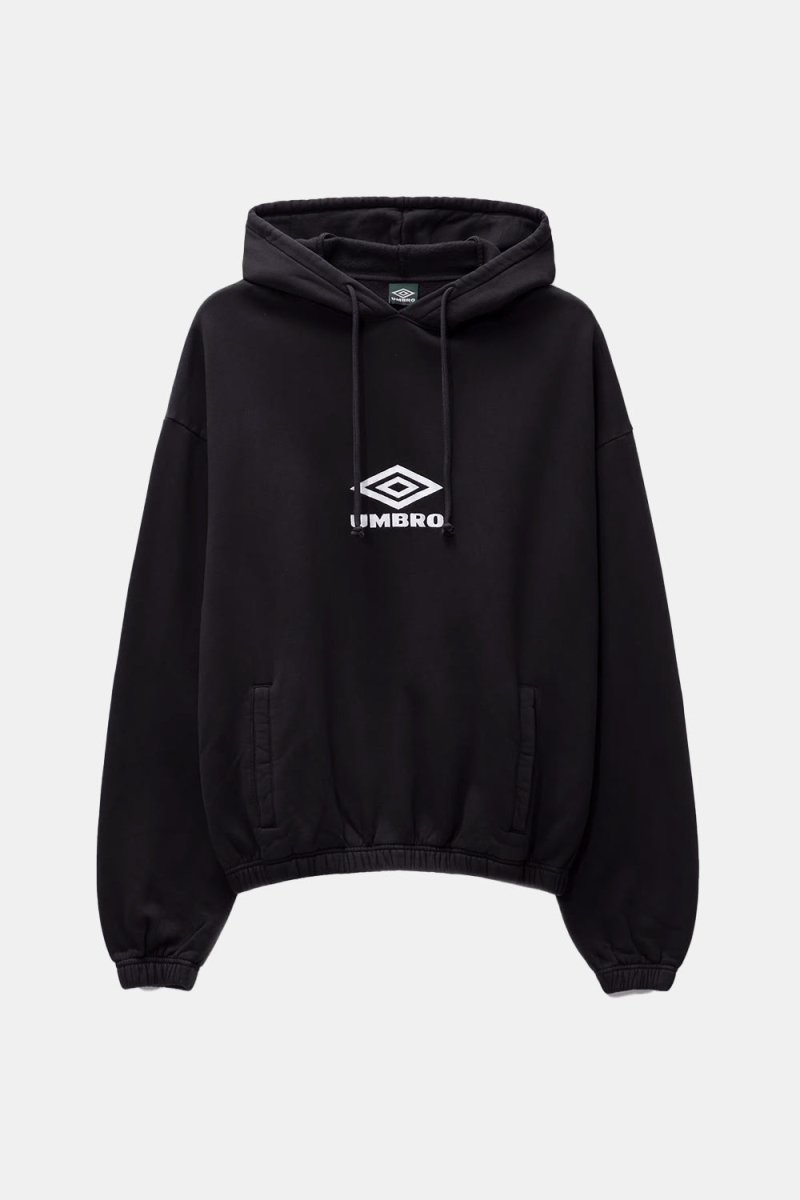 Umbro Logo Masked Hoodie (Black) | Sweaters