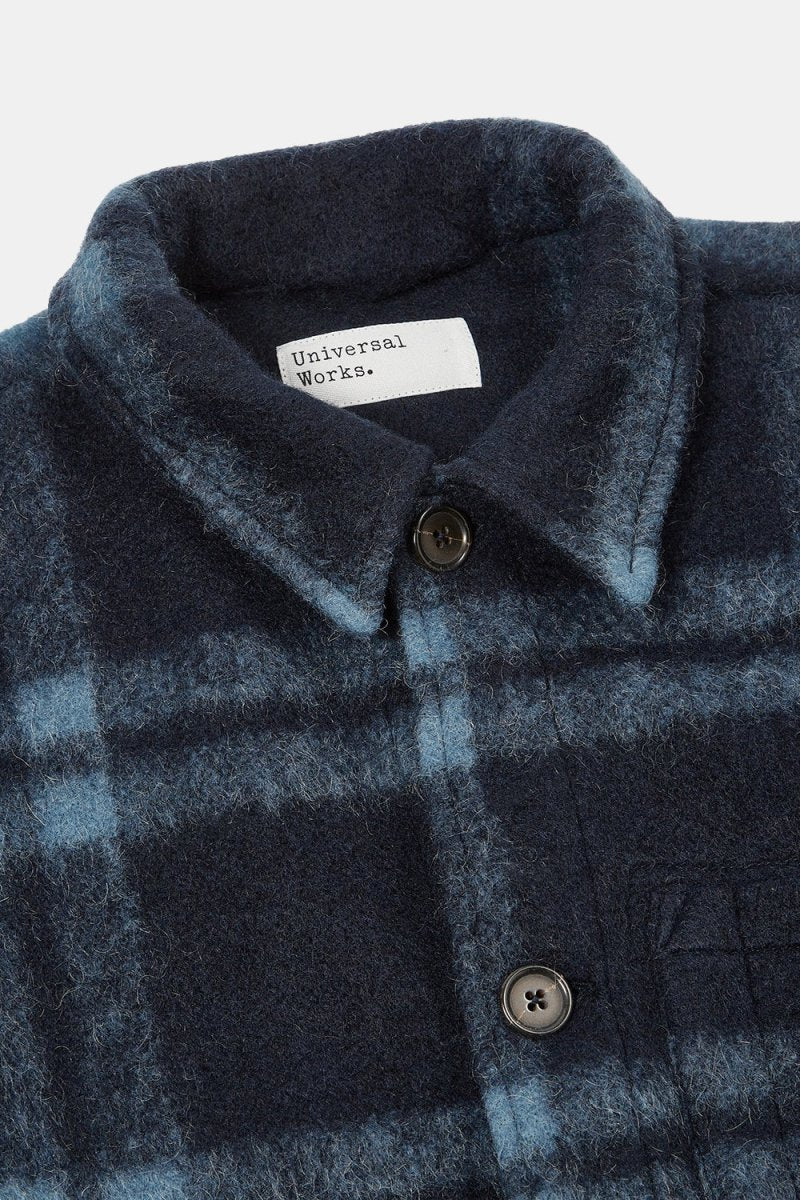 Universal Works Field Jacket (Navy Soft Wool Fleece) | Jackets