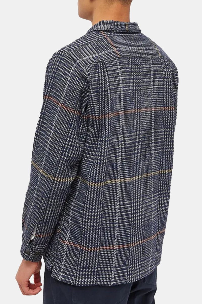 Universal Works Long Sleeved Utility Shirt (Navy Dogtooth Check) | Shirts