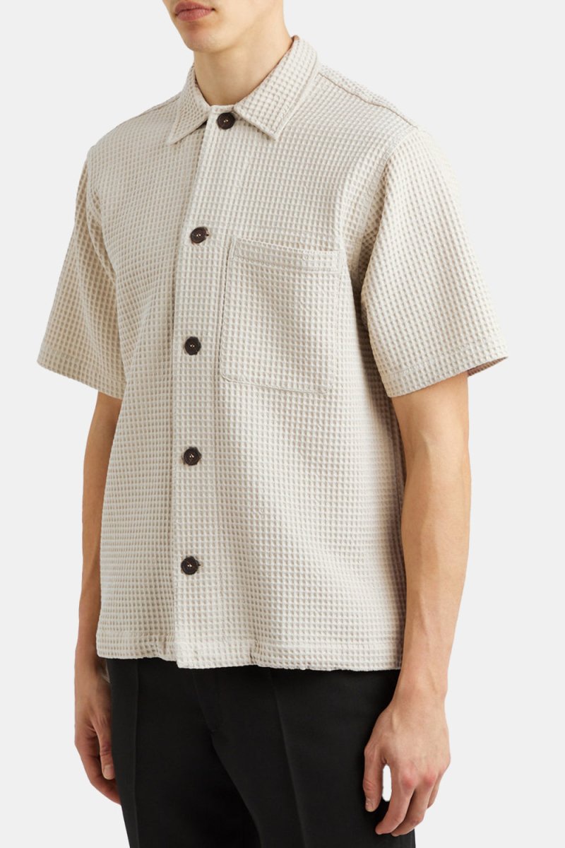 Universal Works Tech Overshirt (Driftwood Pike Waffle) | Shirts