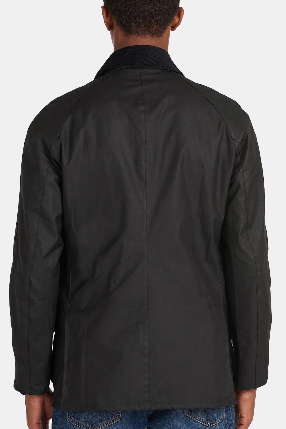 Barbour Ashby Waxed Jacket (Black) | Number Six