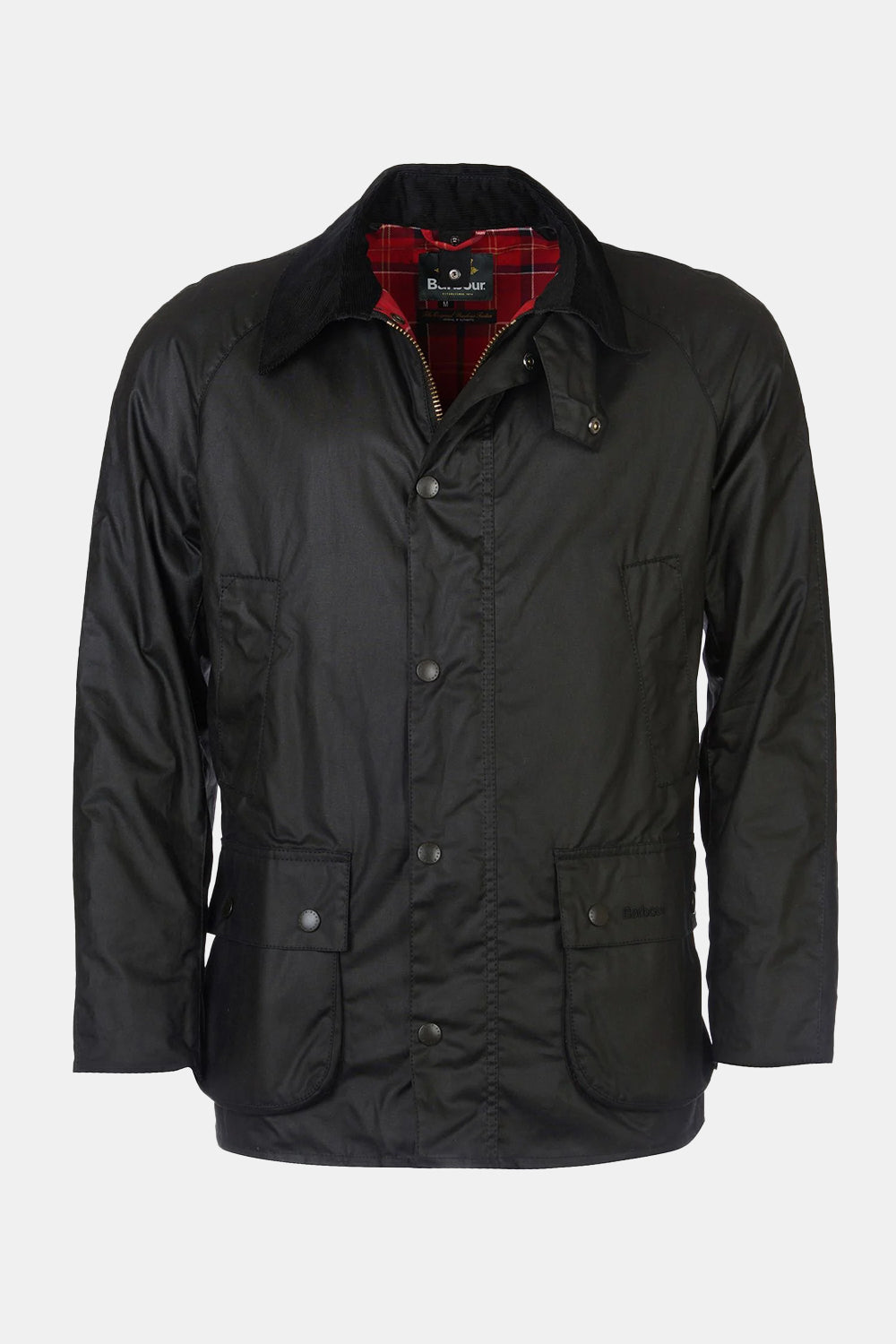Barbour Ashby Waxed Jacket (Black) | Number Six