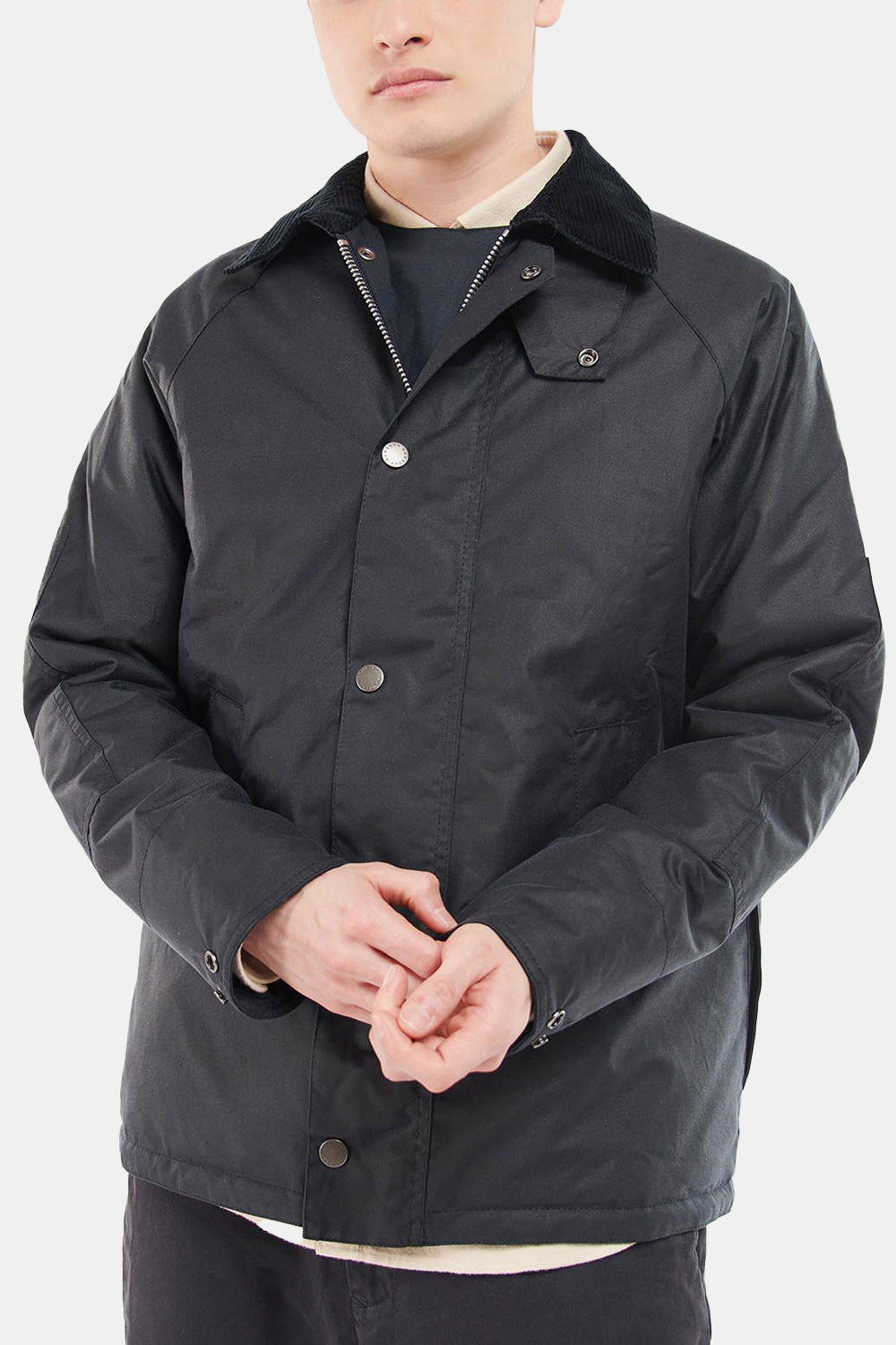 Barbour White Label SL Nara Wax Jacket (Navy) | Number Six