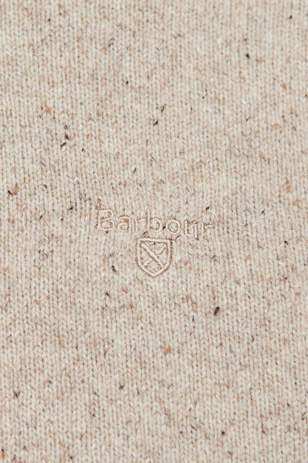 Barbour Tisbury Knitted Crew Sweater (Stone) | Number Six