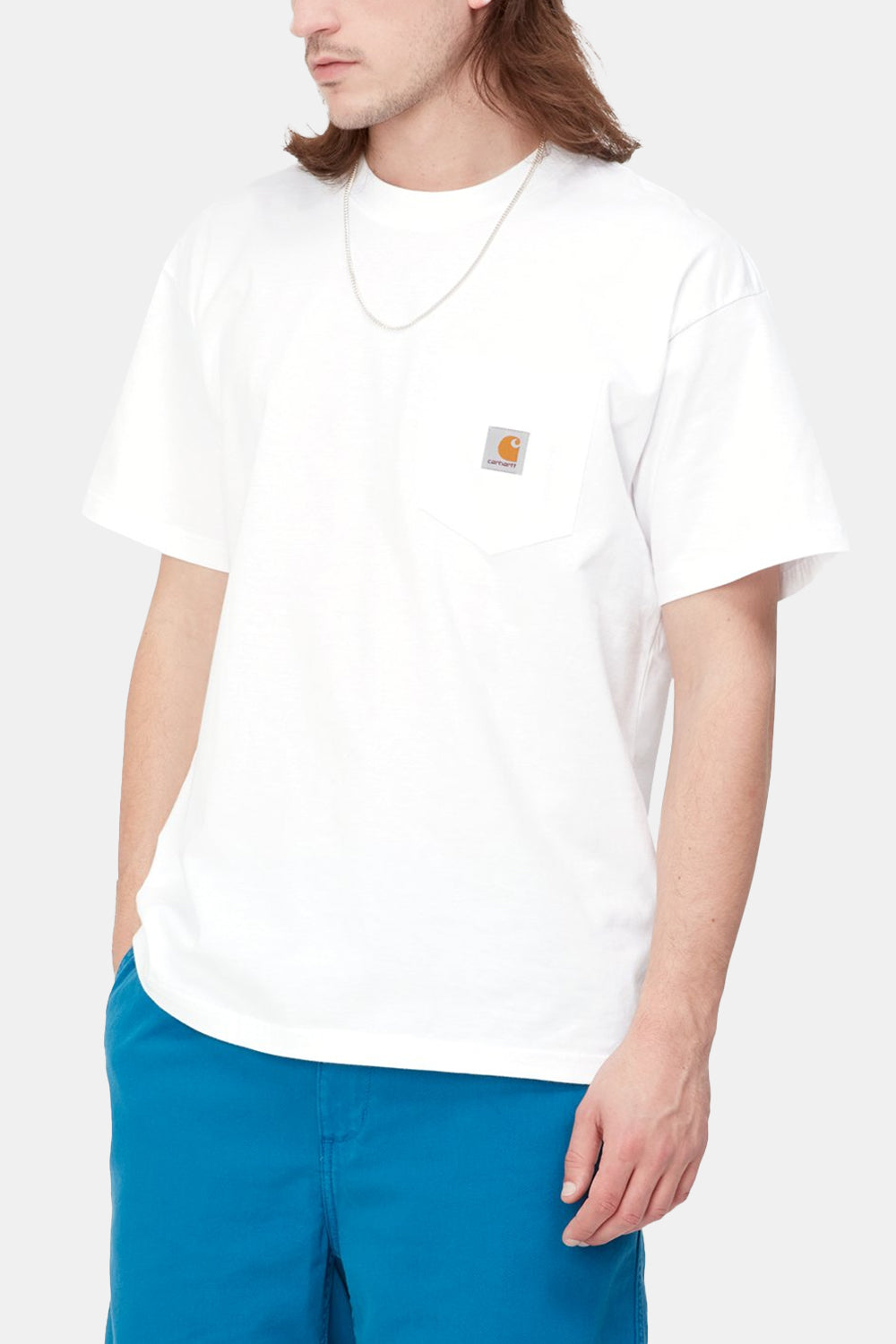 Carhartt WIP Short Sleeved Tamas Pocket T-Shirt (White)