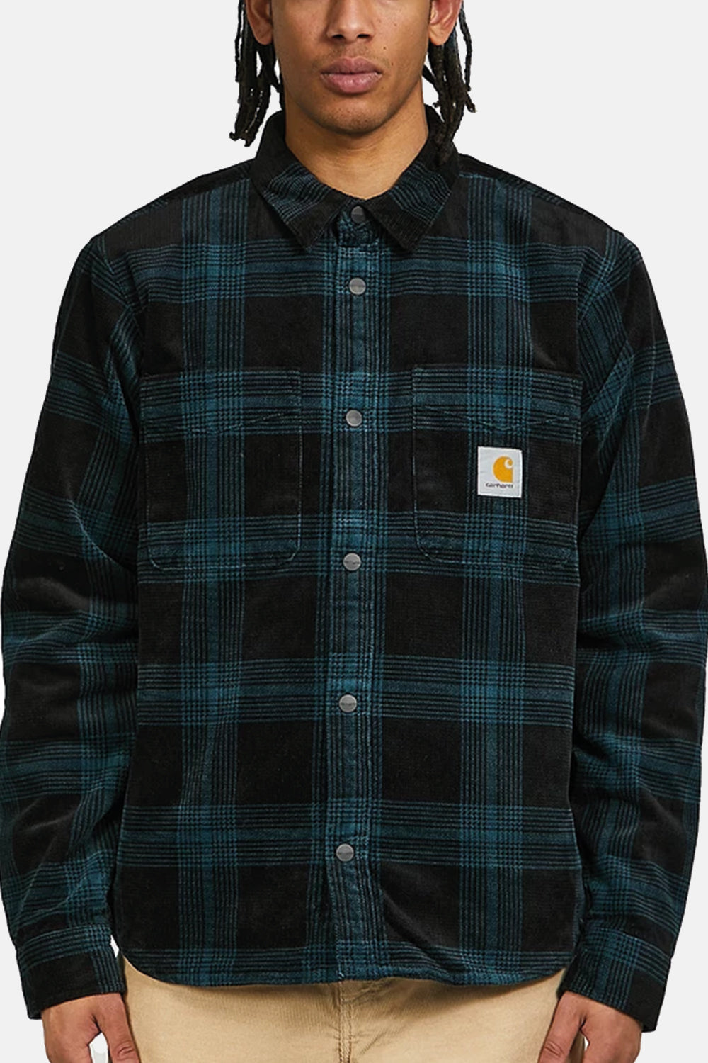 Carhartt WIP Ginnis Shirt Jacket (Deep Teal Blue) | Number Six