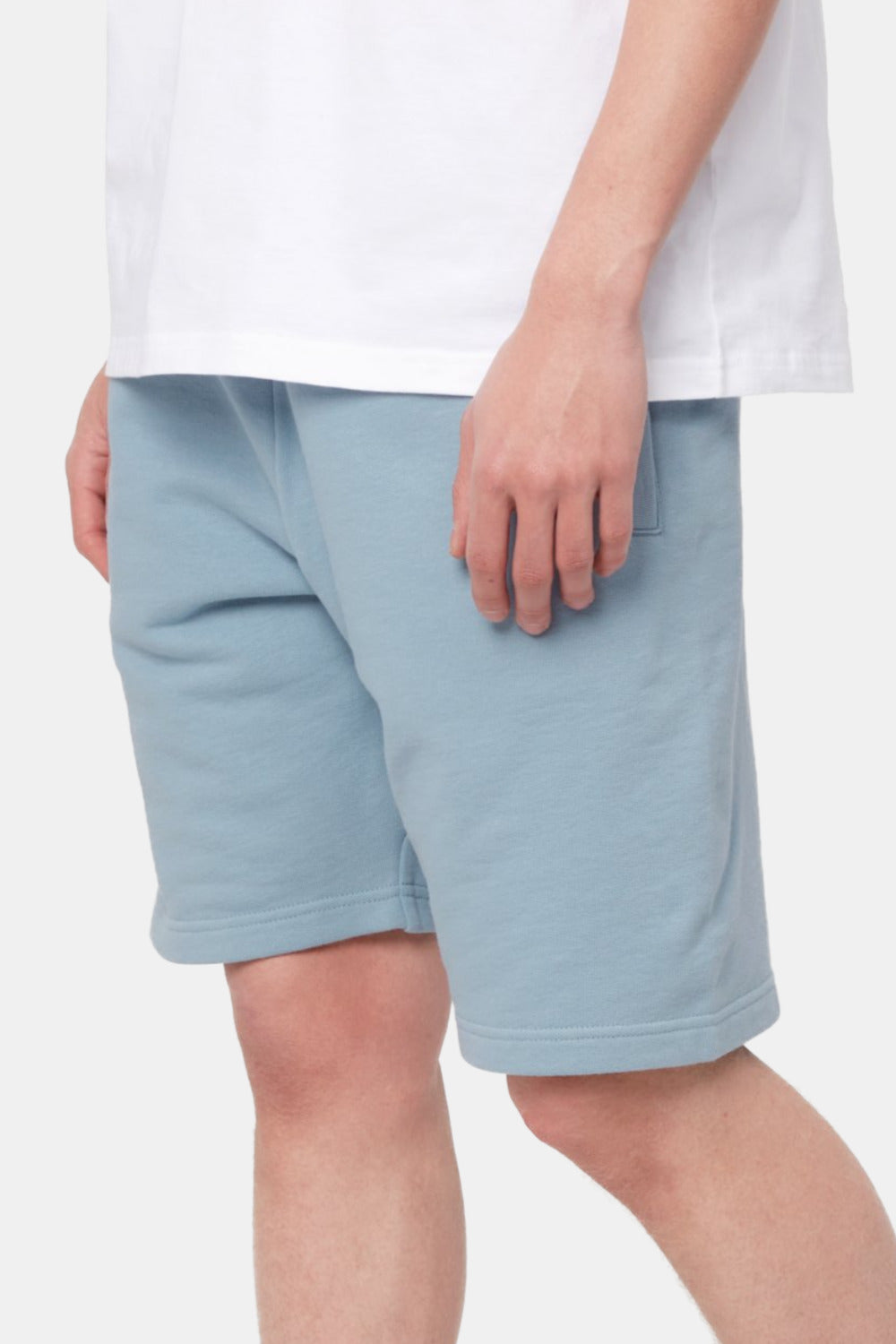 Carhartt WIP Pocket Sweat Shorts (Frosted Blue) | Number Six