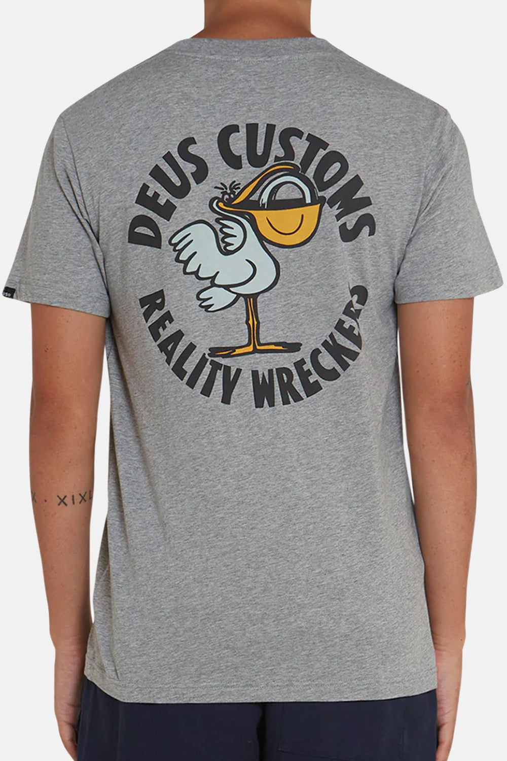 Deus Pegasus Organic Cotton T-shirt (Grey Marle)