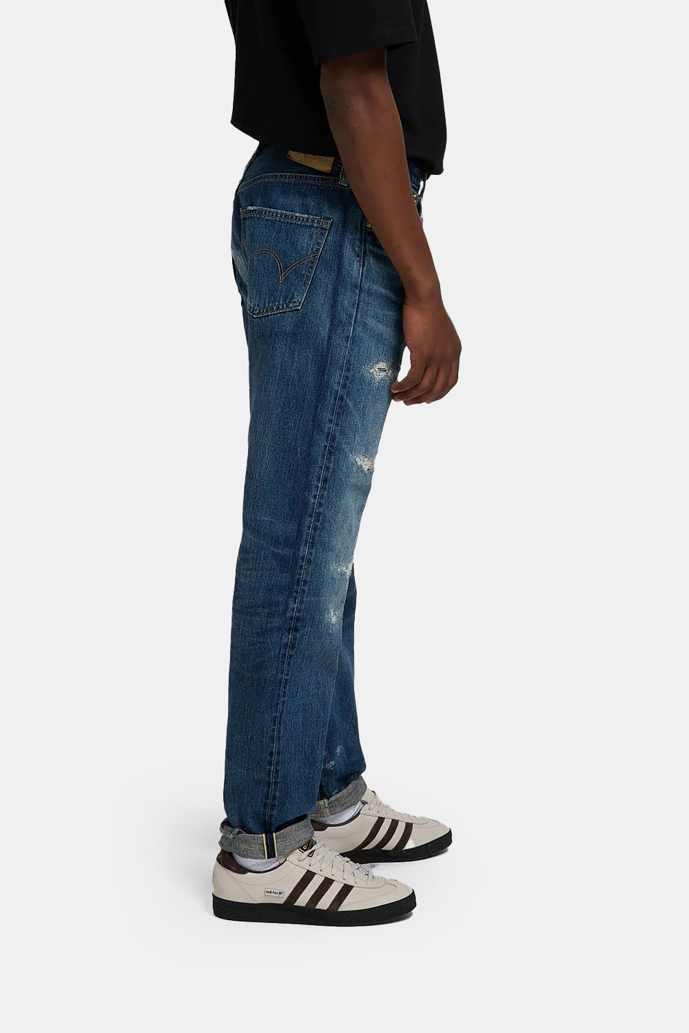 Edwin Regular Kaihara Tapered Rainbow Selvage Jeans (Dark Pure Indigo) | Number Six