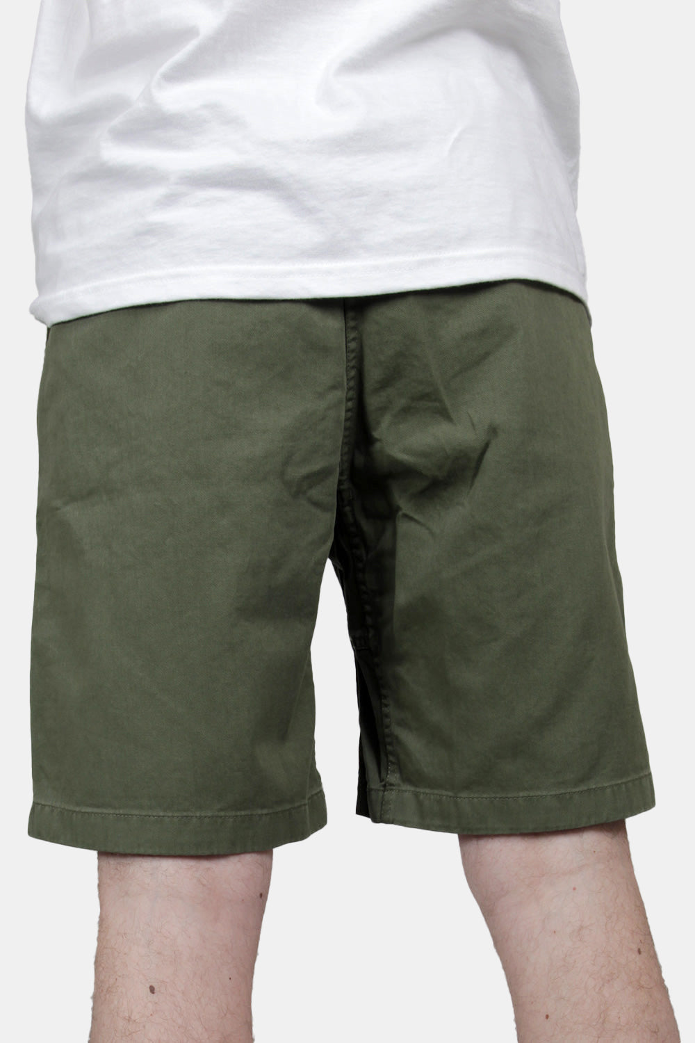 Gramicci G-Shorts Double-ringspun Organic Cotton Twill (Olive) | Number Six