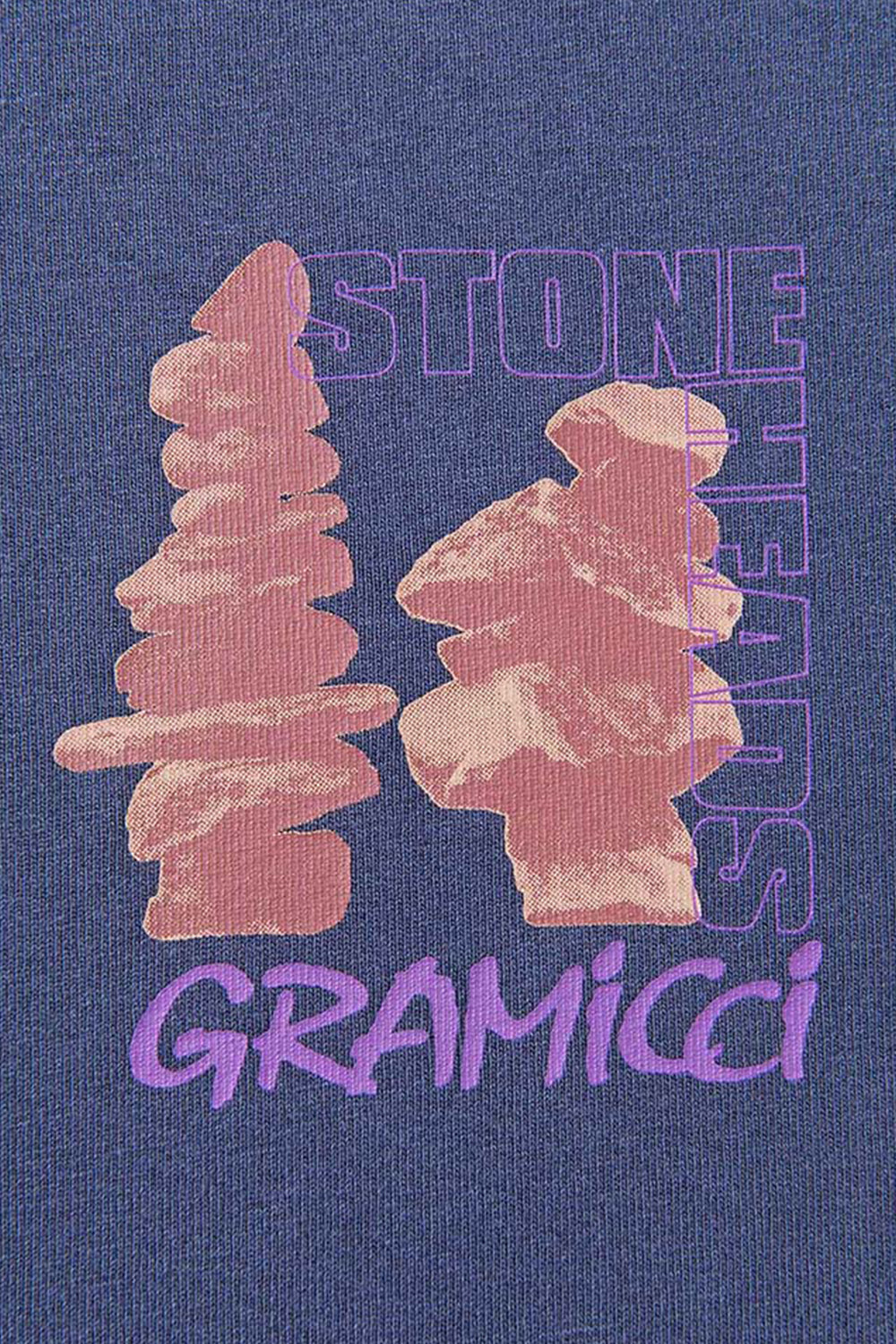 Gramicci Stoneheads T-Shirt (Navy Pigment) | Number Six