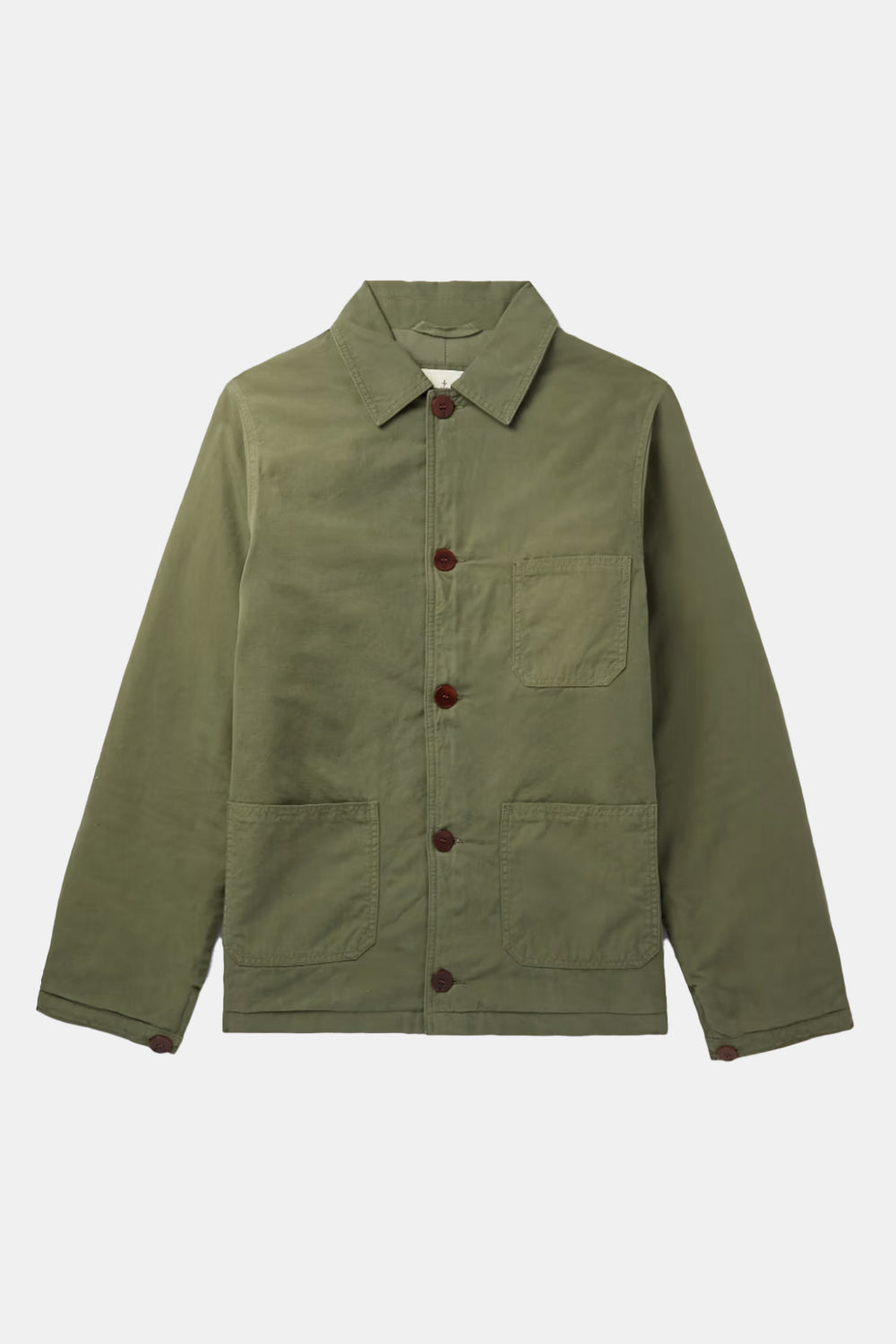 La Paz Baptista Padded Worker Jacket (Military Green Canvas) | Number Six