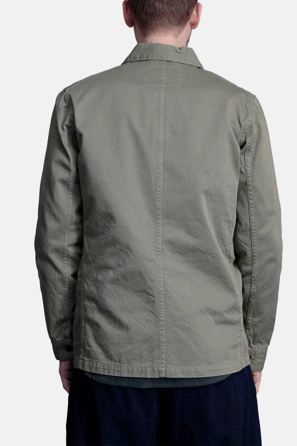 Portuguese Flannel Labura Chore Workwear Jacket (Olive) | Number Six