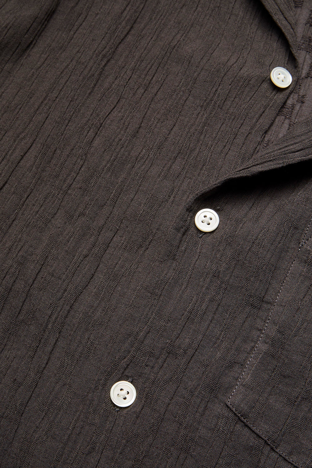 Portuguese Flannel Nori Shirt (Dark Grey) | Number Six