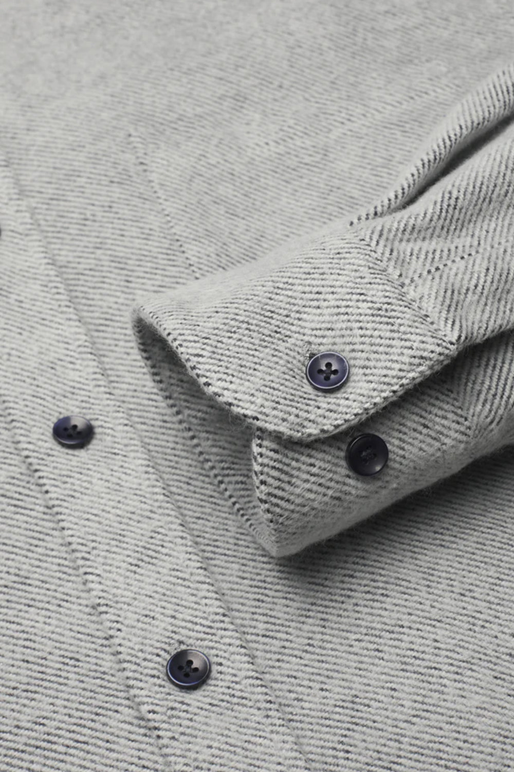 Portuguese Flannel Off Rail ESP BD Shirt (Grey) | Number Six